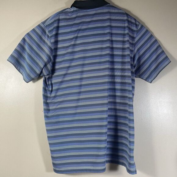 Dunning Golf Striped Polo Shirt Pinehurst 1895 Men’s Blue  Size Large - Picture 7 of 11